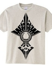 Horseshoe tribal design 02-black-