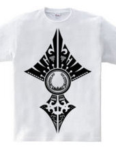 Horseshoe tribal design 02-black-