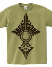 Horseshoe tribal design 02-Brown-