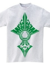 Horseshoe tribal design 02-Green-