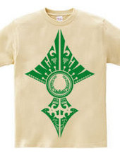 Horseshoe tribal design 02-Green-