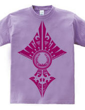 Horseshoe tribal design 02-Magenta-