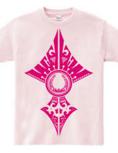 Horseshoe tribal design 02-Magenta-