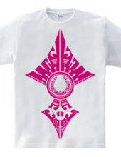 Horseshoe tribal design 02-Magenta-