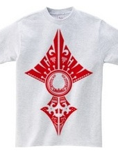 Horseshoe tribal design 02-Red-