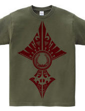 Horseshoe tribal design 02-Red-