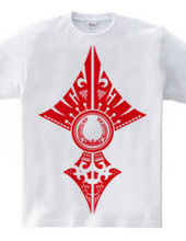 Horseshoe tribal design 02-Red-