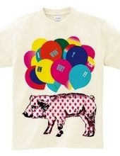 pig and palloons back printなし