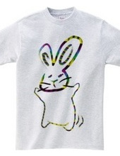 Dancing rabbit colorful