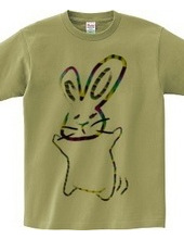 Dancing rabbit colorful