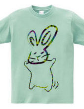 Dancing rabbit colorful