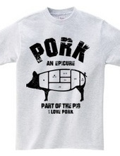 I LOVE pork! pig parts vintage style