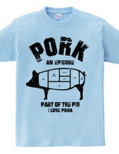 I LOVE pork! pig parts vintage style