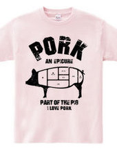 I LOVE pork! pig parts vintage style