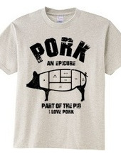 I LOVE pork! pig parts vintage style