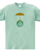 Earth and umbrellas