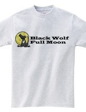 Black Wolf Full Moon