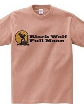 Black Wolf Full Moon