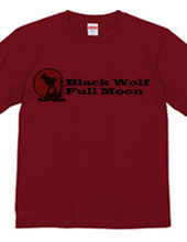 Black Wolf Full Moon