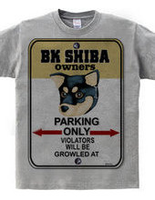 Black shiba owners ' private parkin