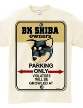 Black shiba owners ' private parkin