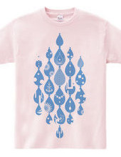 Imagination design and tears-Water-Blue-