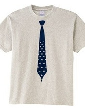 Trickling polka dot tie