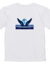 Wings of the blue on the back