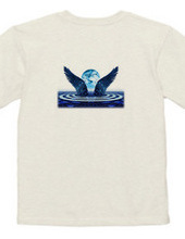 Wings of the blue on the back