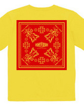 HSMT design BANDANNA(PLUG/RED/F/B)