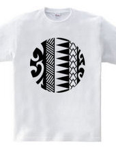 Circle tribal design 14 - 02-Black