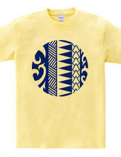 Circle tribal design 14 - 02-Blue