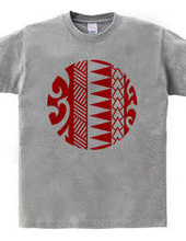 Circle tribal design 14 - 02-Red