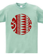 Circle tribal design 14 - 02-Red