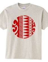 Circle tribal design 14 - 02-Red