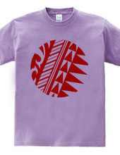 Circle tribal design 14 - 03-Red