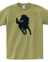 Zoo-Shirt | Horse running with the hair