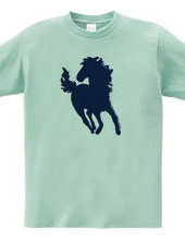 Zoo-Shirt | Horse running with the hair