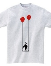 Penguin balloons and swing