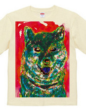 カラフル柴犬Tシャツ