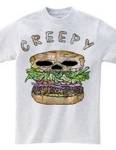 Creepy hamburger