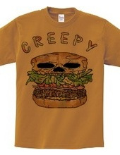 Creepy hamburger