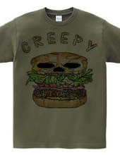 Creepy hamburger