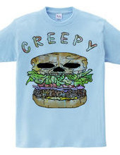 Creepy hamburger