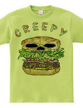 Creepy hamburger