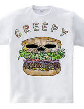 Creepy hamburger