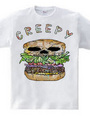 Creepy hamburger