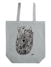 Circle the cat tote bag