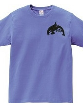 Killer whales jumping small logo