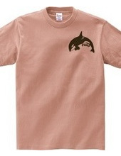 Killer whales jumping small logo